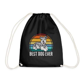 Schnauzer nain Chien Schnauzer - Sac de sport léger - noir - Devant