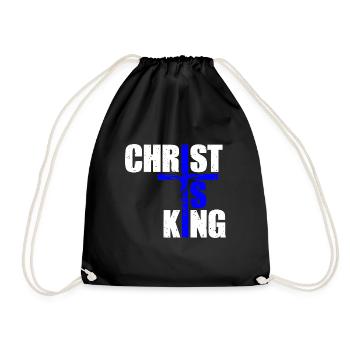 Le Christ est roi Foi chrétienne Religieux - Sac de sport léger - noir - Devant