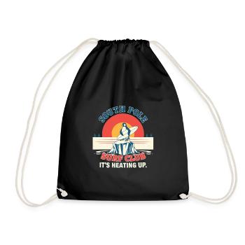 South Pole Surf Club - Ça chauffe - Surfeur - Sac de sport léger - noir - Devant
