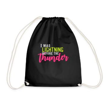 J'étais Lightning avant le tonnerre - Sac de sport léger - noir - Devant