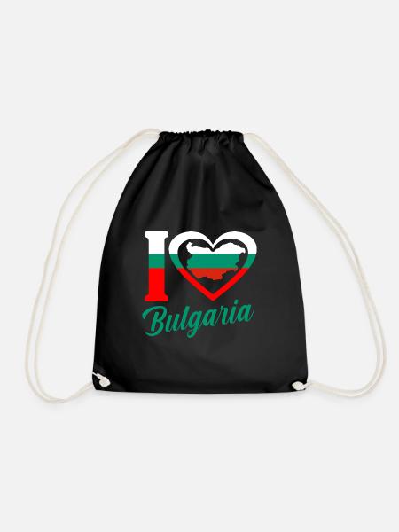 Bulgarien - Turnbeutel - Schwarz