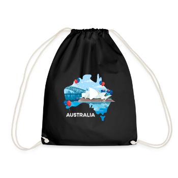 Australie - Sac de sport léger - noir - Devant