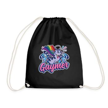 Gaymer Rainbow Gaming Égalité LGBT Pride - Sac de sport léger - noir - Devant