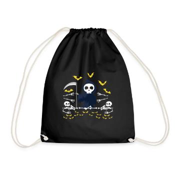 Grim Reaper Squelette Ficphilia. Poison - Sac de sport léger - noir - Devant