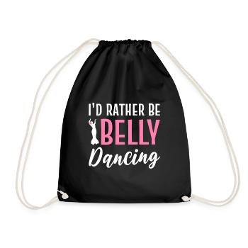 Rather Belly Dancing Entertainer Gift - Drawstring Bag - black - Front