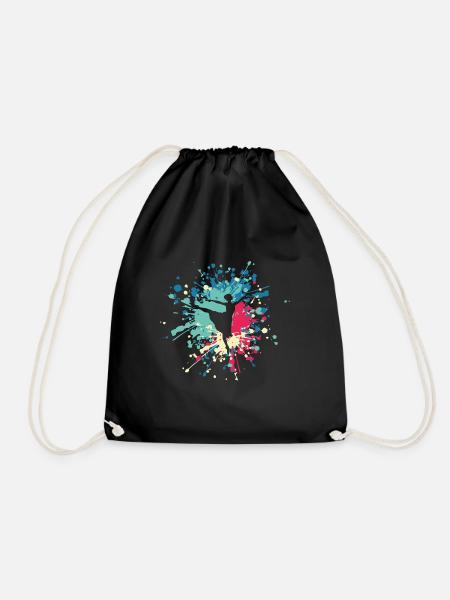 Dance Ballet Woman Color Splash - Turnbeutel - Schwarz