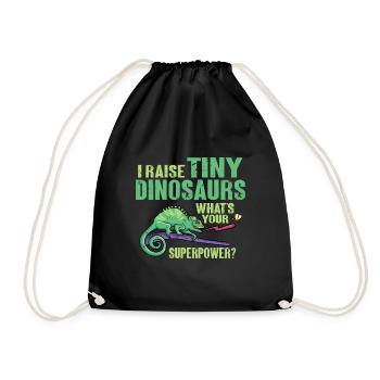 Herpétologiste des reptiles lézards caméléons - Sac de sport léger - noir - Devant