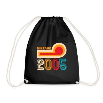 2005 Vintage - Turnbeutel - Schwarz - Vorne