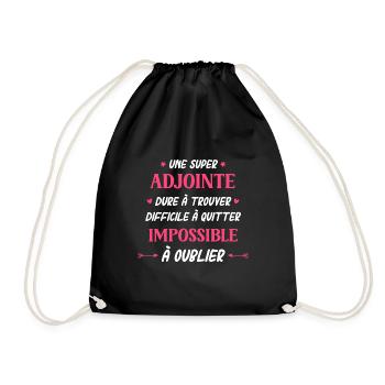 Une super adjoint - Sac de sport léger - noir - Devant