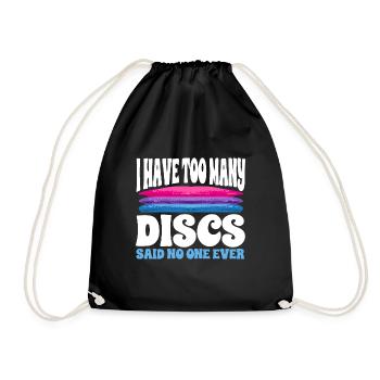 Discgolf Disc Golf Frisbee - Drawstring Bag - black - Front