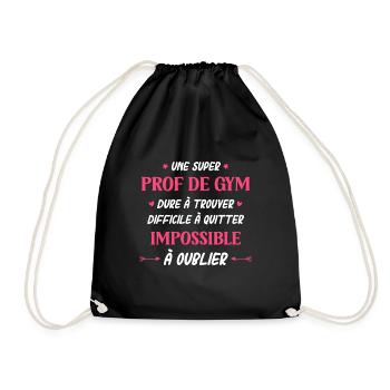 Super prof de gym - Sac de sport léger - noir - Devant