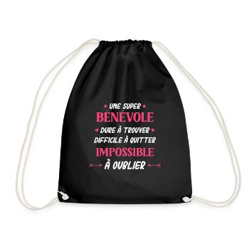 Super benevole - Sac de sport léger - noir - Devant