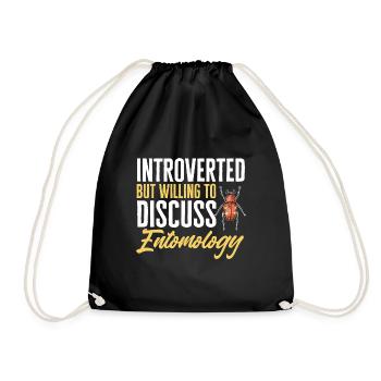 Insect collectors, insects, beetle lovers, entomologists - Drawstring Bag - black - Front