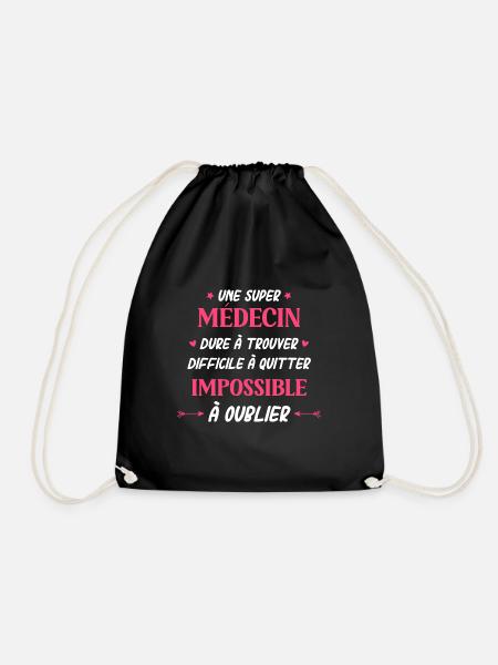 médecin - Sac de sport léger - noir