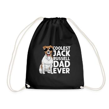 Jack Russell Terrier - Turnbeutel - Schwarz - Vorne