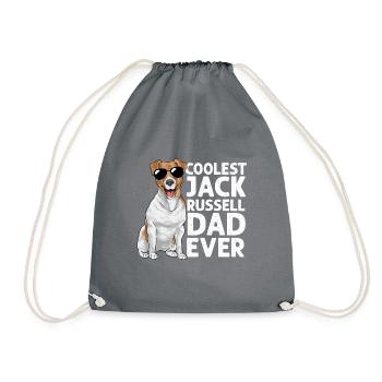 Jack Russell Terrier - Sac de sport léger - gris - Devant