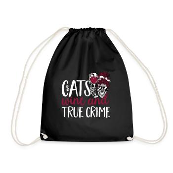 Wahre Verbrechen Podcaster True Crime Podcast - Drawstring Bag - black - Front
