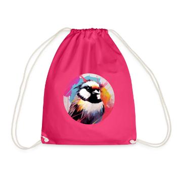 Meise - Turnbeutel - Fuchsia - Vorne