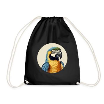 Ara bleu-or - Sac de sport léger - noir - Devant