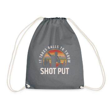 Lancer du poids Athlétisme - Sac de sport léger - gris - Devant