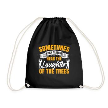 Parfois, je peux presque entendre le rire - Sac de sport léger - noir - Devant