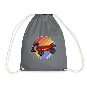 RC Car Remote Control Car - Drawstring Bag - grey - Front