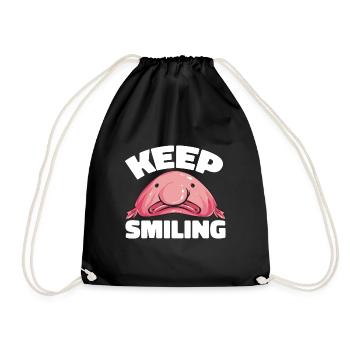 Blob fish - Drawstring Bag - black - Front