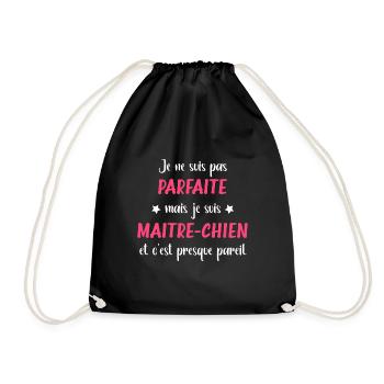 Maitre chien - Sac de sport léger - noir - Devant