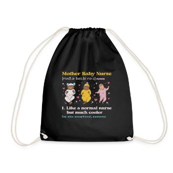 Nurse Baby Maternity Nurse - Drawstring Bag - black - Front