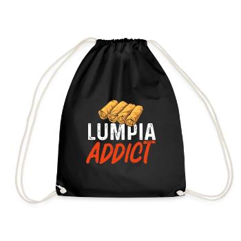 Lumpia Philippinisches Essen Philippinen - Turnbeutel - Schwarz - Vorne