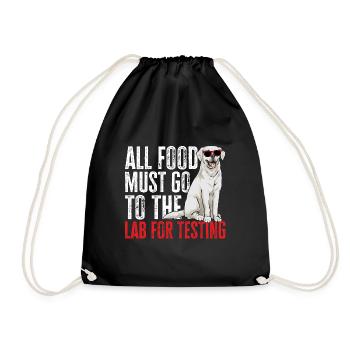 Labrador Retriever blanc Labrador Labrador blanc - Sac de sport léger - noir - Devant