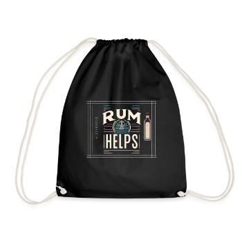 Rum Helps 7 - Turnbeutel - Schwarz - Vorne