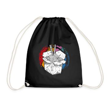 Pâtes - Sac de sport léger - noir - Devant