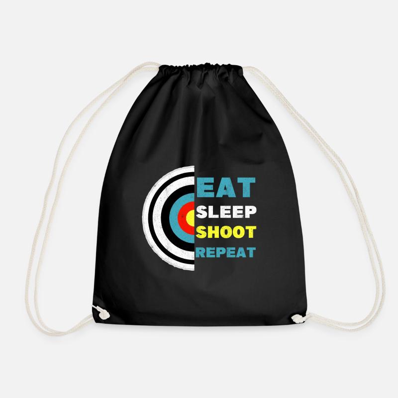Eat Sleep Shoot Bowman Bowr Hunter Target - Sac de sport léger - noir