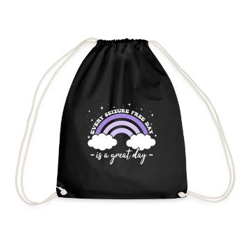 Great Epilepsy Awareness - Drawstring Bag - black - Front
