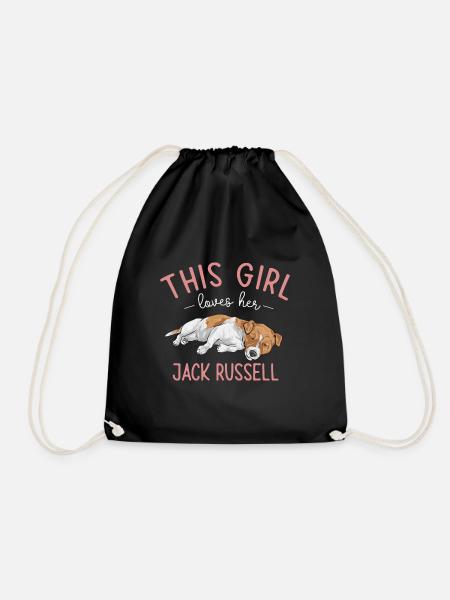 Jack Russell Terrier - Turnbeutel - Schwarz