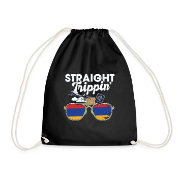 Straight Trippin' ' Arménie Vacances Tour Voyage - Sac de sport léger - noir - Devant
