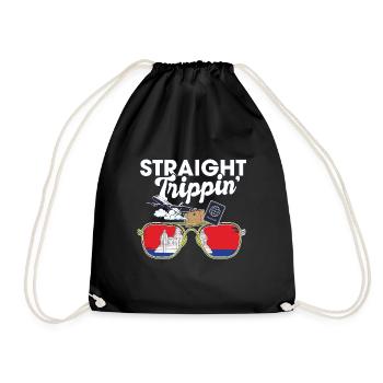 Straight Trippin' Cambodge Voyage de vacances - Sac de sport léger - noir - Devant