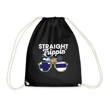 Straight Trippin' Finland Vacances Tour Voyage - Sac de sport léger - noir - Devant