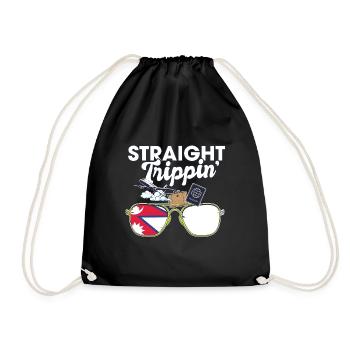 Straight Trippin' Népal Vacances Tour Voyage - Sac de sport léger - noir - Devant