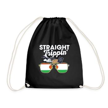 Straight Trippin' Nigeria Vacances Tour Voyage - Sac de sport léger - noir - Devant