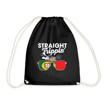 Straight Trippin' Portugal Voyage de vacances - Sac de sport léger - noir - Devant