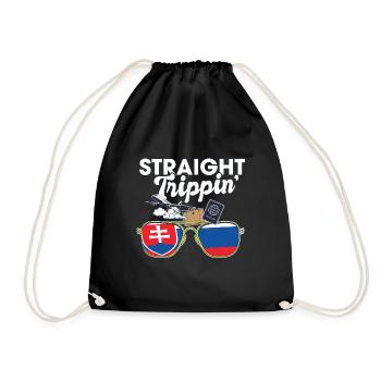 Straight Trippin' Slovakia Vacances Voyage - Sac de sport léger - noir - Devant