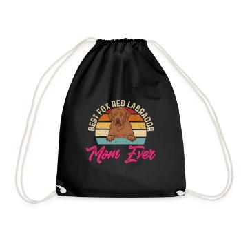 Foxred Labrador Fox Red Labrador Retriever - Drawstring Bag - black - Front