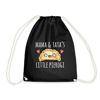 Polish Food Pierogi - Drawstring Bag - black - Front