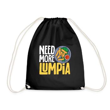 Lumpia Philippinisches Essen Philippinen - Turnbeutel - Schwarz - Vorne