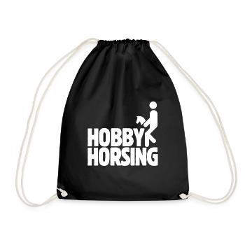 Hobby Horsing - Hobby Cheval - Equitation - Cadeau - Sac de sport léger - noir - Devant