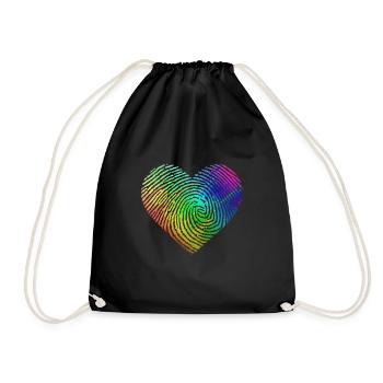 Gay Pride DNA Rainbow - Sac de sport léger - noir - Devant