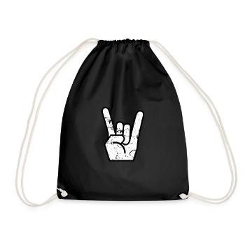 FOURCHE FRANCAISE Pour la musique rock, les fans de métal, la main de métal - Sac de sport léger - noir - Devant