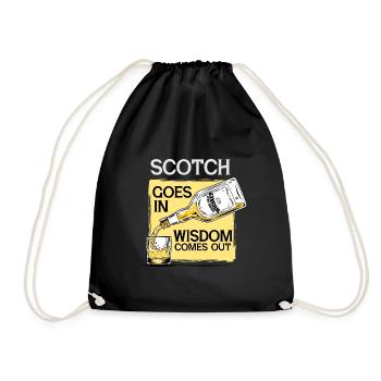 Scotch Männergeschenk - Turnbeutel - Schwarz - Vorne